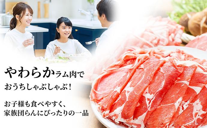 北海道赤平市のふるさと納税 たきもとのしゃぶしゃぶ用ラム肉500g×2パック（計1kg） 羊肉 ラム肉