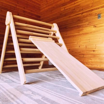 お家でキッズアスレチック＜温もり感じる安心の天然無垢材＞折り畳み