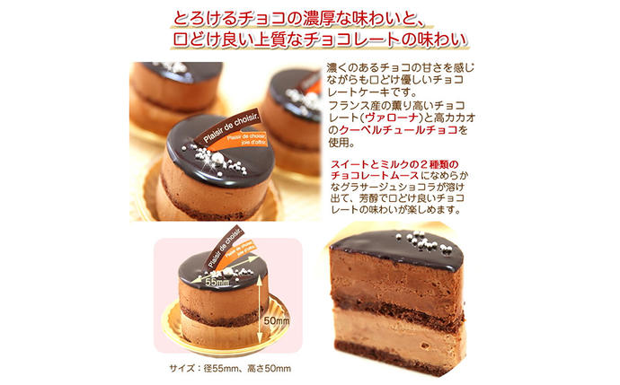 北海道新ひだか町のふるさと納税 リッチな味わい♪チョコレートケーキ『とろける生ショコラ』　北海道・新ひだか町のオリジナルケーキ