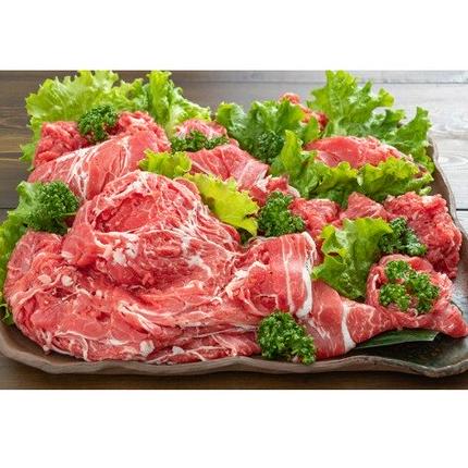 長崎県島原市のふるさと納税 AF005【小分けで便利！】長崎県産牛切り落とし1.5kg