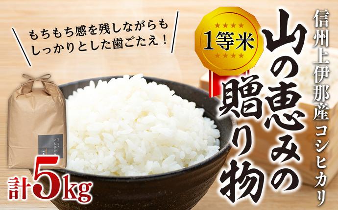 信州産 コシヒカリ 1等米 山の恵みの5kg