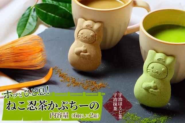 京の老舗〉ねこ忍茶かぷちーの2箱セット（お湯やミルクをかけると