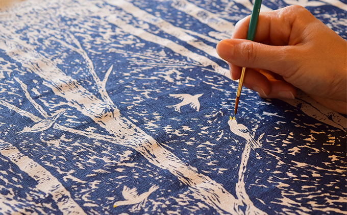 北海道南富良野町のふるさと納税 「夜明けのうた」ファブリックパネル 北海道 南富良野町 ファブリック パネル インテリア デザイン プリント 贈り物 ギフト 絵画 装飾