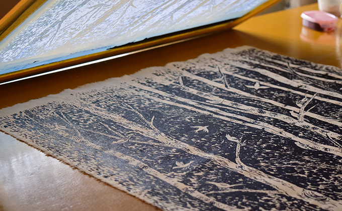 北海道南富良野町のふるさと納税 「夜明けのうた」ファブリックパネル 北海道 南富良野町 ファブリック パネル インテリア デザイン プリント 贈り物 ギフト 絵画 装飾