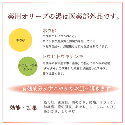 岡山県瀬戸内市のふるさと納税 薬用オリーブの湯　＜薬用液体入浴剤＞2本セット(1本500ml） 美容