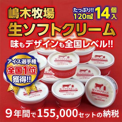北海道　牧場の生ソフトクリーム14個　アイ