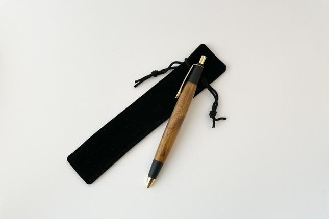 屋久島産【天然ヒノキ】シャープペンシル(0.5mm) 1本 〈 文具 工芸品