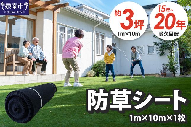 大阪府泉南市のふるさと納税 リサイクル素材を使用した防草シート 1枚【030D-002】