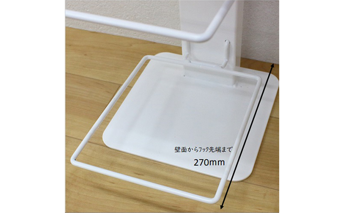 岐阜県安八町のふるさと納税 突っ張りシューズラック白 スニーカー ディスプレイ 収納家具 インテリア 靴収納 組み立て必要 工具不要