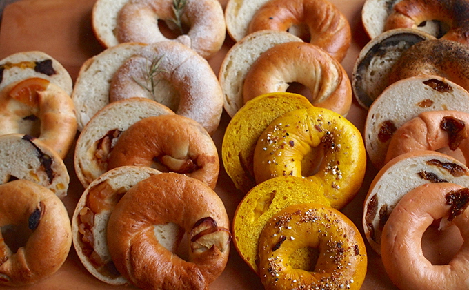 京都府南山城村のふるさと納税 cafeねこぱんの無添加ベーグル12個セット パン ねこパン 卵不使用 バター不使用 保存料不使用 国産