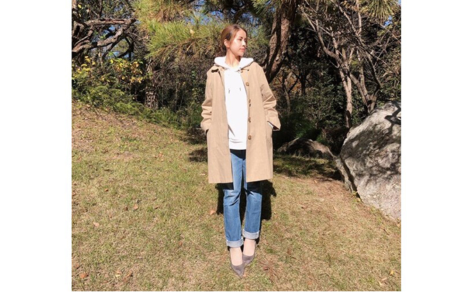 静岡県浜松市のふるさと納税 【遠州織物】武櫬衣 スプリングコート レディース ベージュ フリーサイズ ファッション