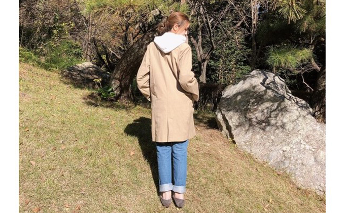 静岡県浜松市のふるさと納税 【遠州織物】武櫬衣 スプリングコート レディース ベージュ フリーサイズ ファッション