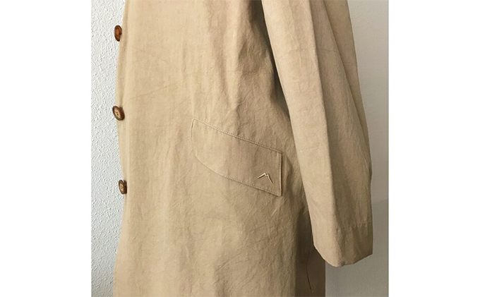 静岡県浜松市のふるさと納税 【遠州織物】武櫬衣 スプリングコート レディース ベージュ フリーサイズ ファッション