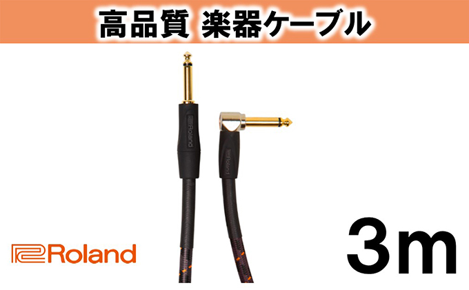静岡県浜松市のふるさと納税 【Roland純正】高品質楽器ケーブル 3m/RIC-G10A【配送不可：離島】 雑貨 日用品