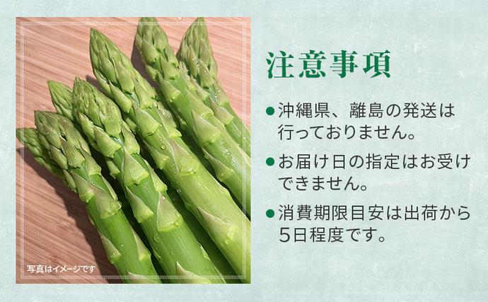 北海道富良野市のふるさと納税 ［武田農園とれたて直送］2026年春～発送 グリーンアスパラ 2L 1kg やわらかくて抜群にあまい！北海道 富良野産 (アスパラガス アスパラ 野菜 新鮮 産地直送 先行予約 限定)