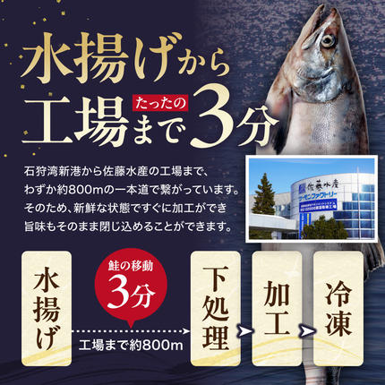 北海道石狩市のふるさと納税 佐藤水産 鮭ルイベ漬 130g×2