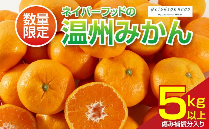 ネイバーフッド 温州みかん 計5kg以上 