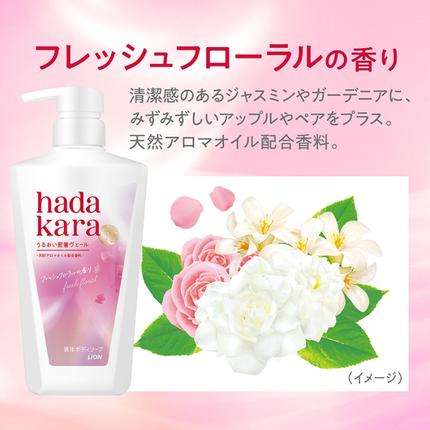 兵庫県小野市のふるさと納税 hadakara ハダカラ ボディソープ 液体タイプ 詰め替え 360ml×10袋 ボディーソープ フレッシュフローラルの香り 日用品 消耗品 バス用品 大容量 いい 匂い ボディ 保湿 LION ライオン 液体石鹸 石鹸 兵庫 兵庫県 小野市