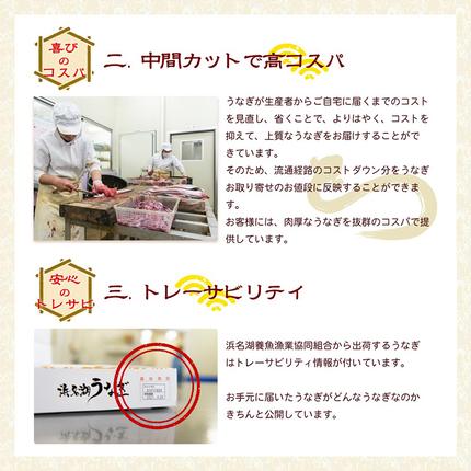 静岡県浜松市のふるさと納税 浜名湖産うなぎ大満足特盛セット（長白焼・長蒲焼150g×各4、カット蒲焼110g×8）【国産うなぎ】【配送不可：離島】 鰻 ふっくら 関東風