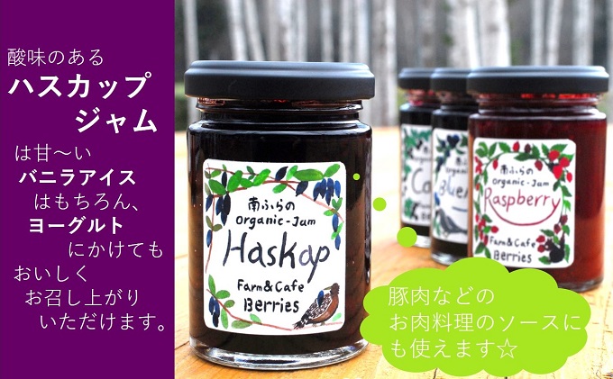 北海道南富良野町のふるさと納税 4種のベリー手作りジャム4個セット 北海道 南富良野町 ジャム ブルーベリー ハスカップ カシス ラズベリー 詰合せ 果物 果実