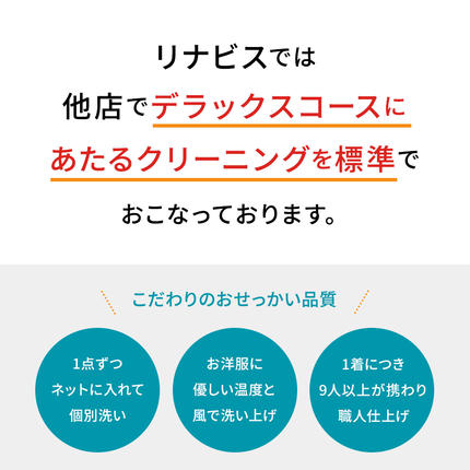 兵庫県西脇市のふるさと納税 【リナビス】クリーニング ビジネススーツコース クーポン