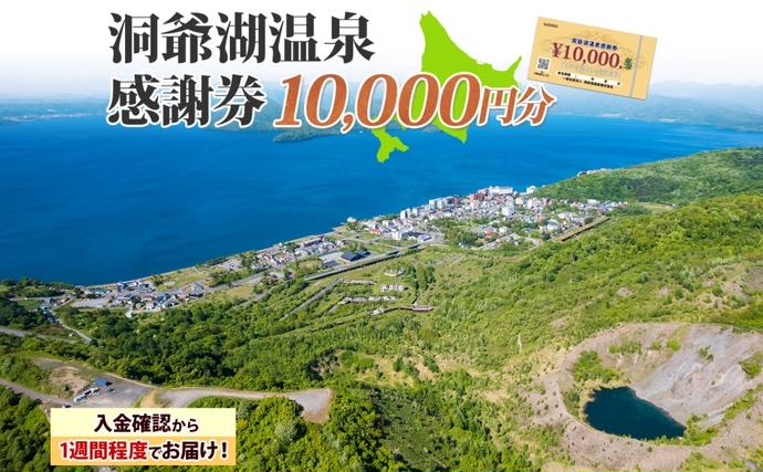 北海道洞爺湖町のふるさと納税 洞爺湖温泉感謝券 10000円 分 金券 クーポン 洞爺湖 湖 温泉 リゾート 有珠山 火山 自然 花火 イルミネーション 旅行 観光 宿泊 施設 北海道