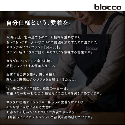 北海道石狩市のふるさと納税 blocco FLORIA（フロリア）2人掛けソファ [48角クッション付き]