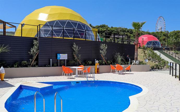 兵庫県淡路市のふるさと納税 Glamping Resort Awaji＜オーシャンテラス＞素泊まりプラン宿泊券