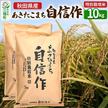 【白米】あきたこまち 自信作 10kg(5
