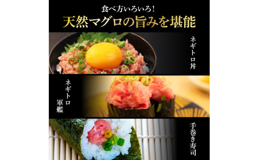高知県芸西村のふるさと納税 KGP030　天然マグロのタタキ丼セット 65g×6パック 高知県 返礼品 7000円 海鮮 天然 まぐろ ネギトロ丼 まぐろたたき 海鮮丼 お寿司 軍艦巻き 手巻き寿司 おかず 使いやすい 便利 かんたん 個食 一人暮らし 冷凍 小分け お手軽 おいしい 赤身 6人前 どんぶり