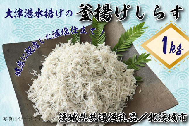 茨城県行方市のふるさと納税 【茨城県共通返礼品／北茨城市】大津港水揚げの釜揚げしらす１kg（DS-7-1）