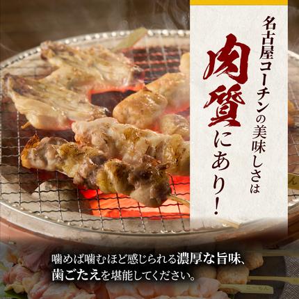 愛知県小牧市のふるさと納税 名古屋コーチン焼鳥　5種20本セット（もも・むね・手羽中・皮・つくね）[001T02]