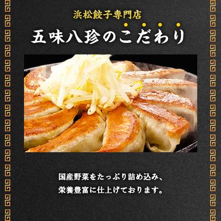 静岡県浜松市のふるさと納税 浜松餃子 84個 (14個×6) 五味八珍 国産 冷凍餃子