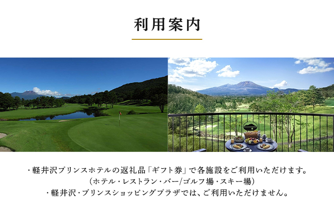 長野県軽井沢町のふるさと納税 ギフト券 ホテル プリンスグランドリゾート軽井沢 B 10,000円分 チケット 食事 宿泊