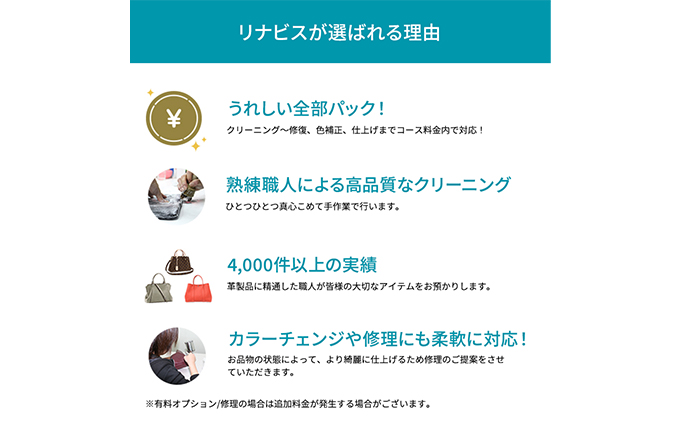 静岡県袋井市のふるさと納税 高品質クリーニング★バッグ・カバンのクリーニングクーポン リナビス 鞄 かばん 洗濯 人気 厳選 袋井市 チケット
