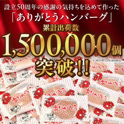 北海道石狩市のふるさと納税 【冷凍したまま焼ける・北海道産牛100％】北海道産ビーフハンバーグ(ありがとう)(90g×6)