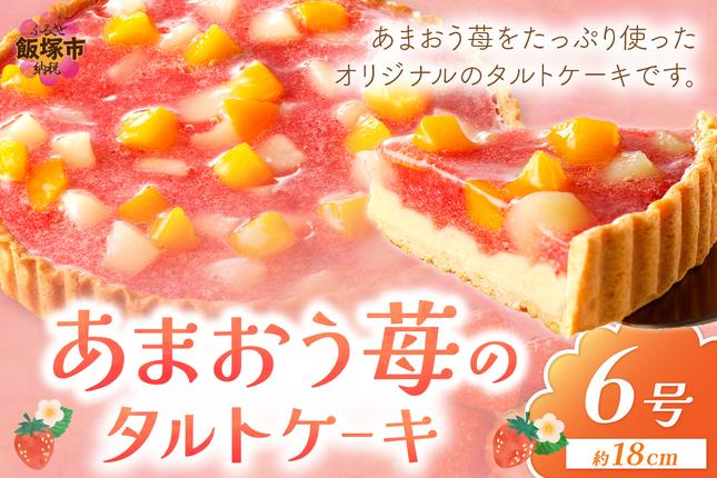 福岡県飯塚市のふるさと納税 あまおう苺のタルトケーキ 6号(約18cm)4～6人分【A4-032】