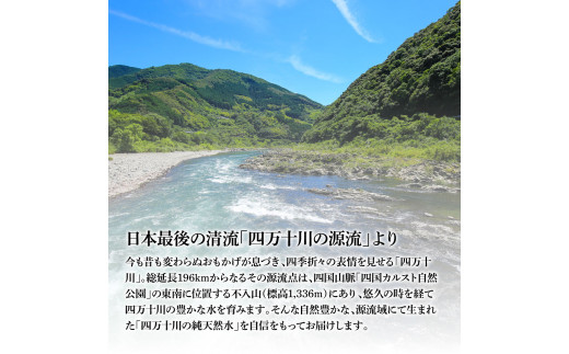 高知県芸西村のふるさと納税 t136sks　《定期便》 四万十の純天然水 (2L×6本)×2ケース 12回コース 水 天然水 軟水 モンドセレクション金賞受賞 ナチュラルミネラルウォーター 93000円 健康 おいしい 飲みやすい おすすめ 定期購入 定期便 故郷納税 返礼品 高知 四万十川 ご家庭用 まとめ買い
