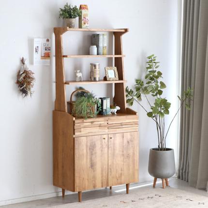 佐賀県神埼市のふるさと納税 アルグ 80シェルフ 【ラック 収納棚 本棚 リビング フリーラック 家具 国産 ライトブラウン】(H060310)