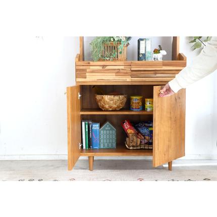 佐賀県神埼市のふるさと納税 アルグ 80シェルフ 【ラック 収納棚 本棚 リビング フリーラック 家具 国産 ライトブラウン】(H060310)