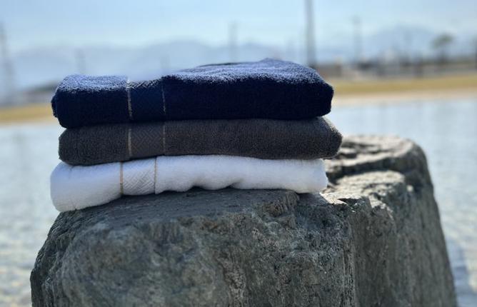 大阪府泉佐野市のふるさと納税 【THE PREMIUM TOWEL】10枚セットフェイスタオル／厚手泉州タオル（チャコール）【泉州タオル 国産 吸水 普段使い シンプル 日用品】 099H1418