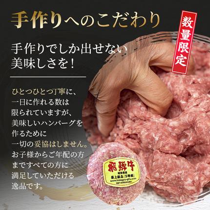 岐阜県池田町のふるさと納税 ふるさと納税　飛騨牛 ハンバーグ ロースバーグ 150g×5枚 計750g  和牛