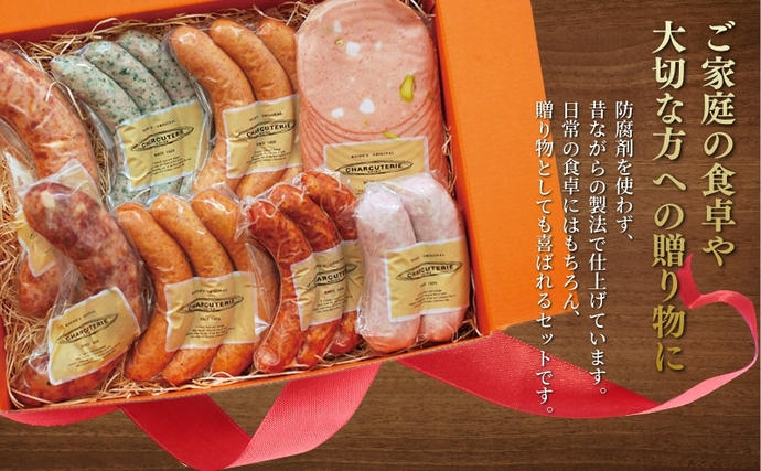 愛知県日進市のふるさと納税 ソーセージ ハム ベーコン 8種 セット 加工肉 ギフト ウインナーウィンナー 国産