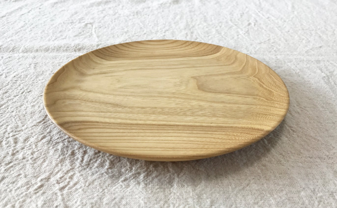十勝の木のうつわ［天然木製］ 皿 21cm【 工芸品 食器 北海道 十勝