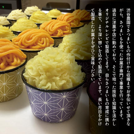 茨城県行方市のふるさと納税 EI-3　焼き菓子・5色のミニモンブラン・行方産焼き芋２倍セット