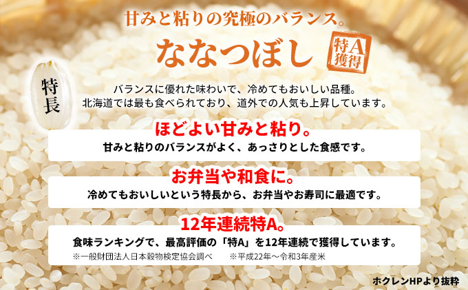 北海道赤平市のふるさと納税 北海道赤平産 ななつぼし 10kg (5kg×2袋) 米 北海道 お米 赤平産