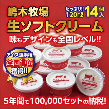 北海道池田町のふるさと納税 北海道　牧場の生ソフトクリーム14個　アイスクリーム　詰合せ