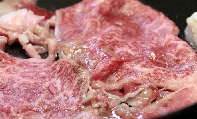 滋賀県米原市のふるさと納税 近江牛霜降り肉 ももスライス 600g