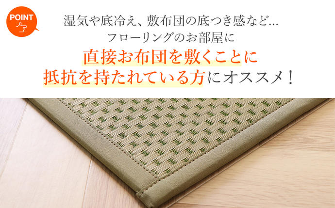 福岡県大木町のふるさと納税 い草マットレス　フレア　シングル（グリーン）　AA069