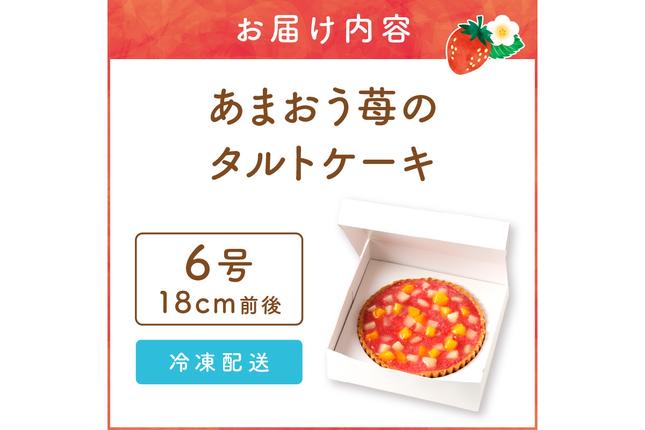 福岡県飯塚市のふるさと納税 あまおう苺のタルトケーキ 6号(約18cm)4～6人分【A4-032】